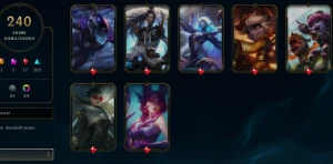Conta LOL, - FULL ACESSO - LVL 805 - 240 Skins - TODOS Champ - League of Legends