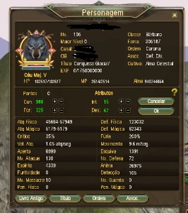 Conta Perfect World Bárbaro[WB] - Servidor Ophiucus PW