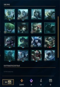 Conta Mestre 64% win rate SoloQ - League of Legends LOL