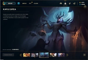 Conta Platina 4 com TODOS os champs e 213 Skins + 2 Raras - League of Legends LOL