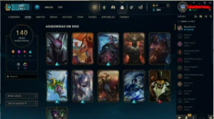 Conta League Of Legends +140 Skins + Level 312 LOL