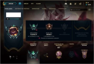 Conta platina 4 - League of Legends LOL