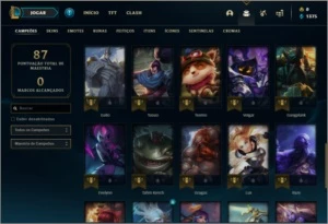 Conta platina 4 - League of Legends LOL