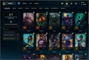 Conta platina 4 - League of Legends LOL