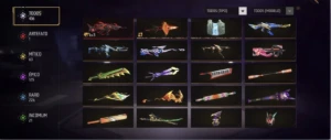 1 X 400 Peita +Melhores Skins Naruto,Fitinha+Arma Evolutiva - Free Fire