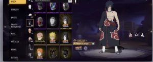 1 X 400 Peita +Melhores Skins Naruto,Fitinha+Arma Evolutiva - Free Fire