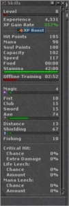 MAGE LVL 60 SKILADO ML 64 - RP LVL 37 SKILL 78/67 ML 17 - Tibia