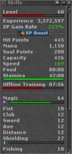 MAGE LVL 60 SKILADO ML 64 - RP LVL 37 SKILL 78/67 ML 17 - Tibia