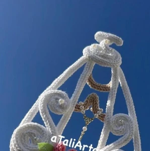Nossa Senhora Personalizada Decorativa em Tricotin - Artesanato e Personalizados