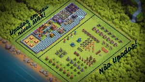 CV15 | 5 Construtores, Muros FULL + Troca Nick ✔ - Clash of Clans