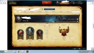 Conta LoL lv 30,104 campeões 40 skins 4 lendarias 3 runepage - League of Legends