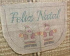 Tela para bordar em juta NTJ-03 - 77 x 55 cm - Artesanato e Personalizados