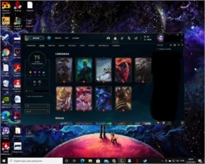 CONTA LEAGUE OF LEGENDS LV 214 + 75 SKINS LOL