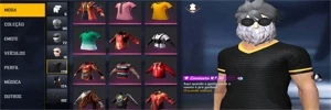 CONTA FREE FIRE 2 ANGELICAL AZUL E VERMELHA BARBA E VARIAS S