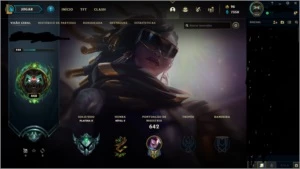CONTA LOL PLATINA ,606 SKINS, FULL CHAMP E LEVEL 450 - League of Legends