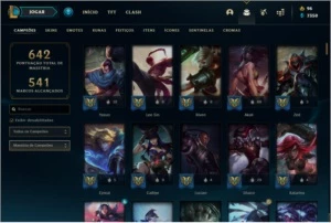 CONTA LOL PLATINA ,606 SKINS, FULL CHAMP E LEVEL 450 - League of Legends