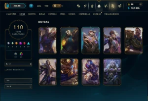 Prata 2 com TODOS os Champs e 110 Skins ( ADC / SUP ) - League of Legends LOL