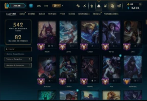 Prata 2 com TODOS os Champs e 110 Skins ( ADC / SUP ) - League of Legends LOL