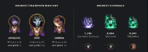 Conta lol diamante 317 skins 1500 reais gastos - League of Legends