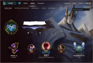 Conta No Lol Diamante 5 Com (ryze Triunfante) + Descrição - League of Legends