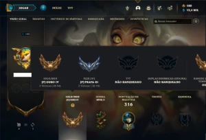 Conta ouro 4 com 80 Champs e 64 Skins ( MAIN SUP ) - League of Legends LOL
