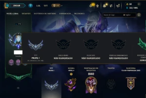Unranked com TODOS os Champs e 297 Skins +4 Prestigios - League of Legends LOL