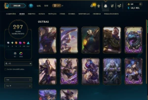 Unranked com TODOS os Champs e 297 Skins +4 Prestigios - League of Legends LOL