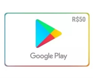 Cartão Google Play Store Gift Card R$50 Reais Br Android