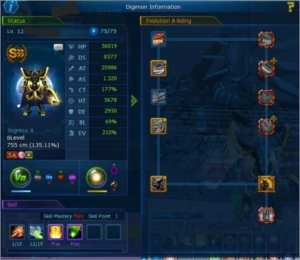 Conta DMO GK Server Leviamon com AOX - Digimon Masters Online