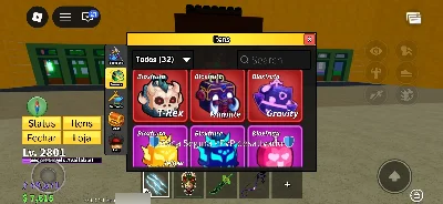 Conta blox 2800 nv darck blade é dog blade no iv é yeti +++ - Roblox