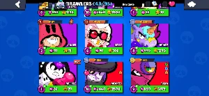 Conta brawl stars com passe Plus 370 gemas skin lendária