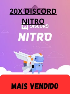 Promoção!! 20X Discord Nitro 1 Mes | Entrega Automatica - Redes Sociais