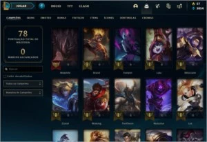 CONTA ANTIGA UNRANKED LVL 48 COM 9 SKINS - League of Legends LOL