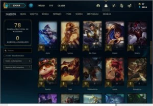 CONTA ANTIGA UNRANKED LVL 48 COM 9 SKINS - League of Legends LOL