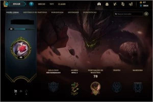 CONTA ANTIGA UNRANKED LVL 48 COM 9 SKINS - League of Legends LOL