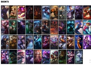 Conta prata 3 com 90 Champs e 44 Skins - League of Legends LOL