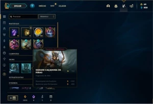 Conta prata 3 com 90 Champs e 44 Skins - League of Legends LOL