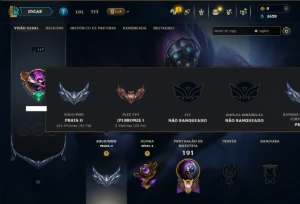 Prata 2 com 150 Champs e 19 Skins - League of Legends LOL