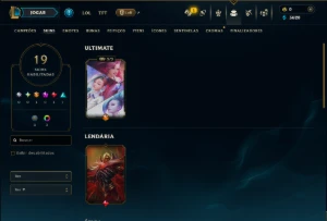 Prata 2 com 150 Champs e 19 Skins - League of Legends LOL