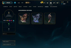 Prata 2 com 150 Champs e 19 Skins - League of Legends LOL