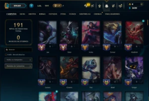 Prata 2 com 150 Champs e 19 Skins - League of Legends LOL