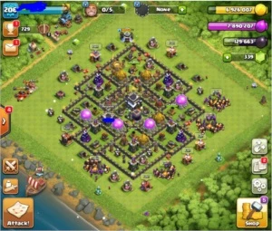 CV 9 Quase Full - Muito Barato - Clash of Clans