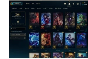 Conta League of Legends, todos os Champs, 115 skins LOL