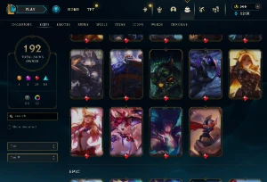 Conta Lol Full Acesso - Lvl 327 - 192 Skins - Todos Campeões - League of Legends