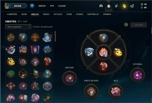 Conta ferro 1 com 78 Champs e 51 Skins + 110 Espolios - League of Legends LOL