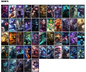 Conta ferro 1 com 78 Champs e 51 Skins + 110 Espolios - League of Legends LOL