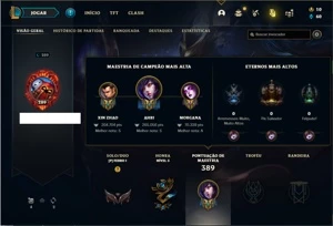 Conta ferro 1 com 78 Champs e 51 Skins + 110 Espolios - League of Legends LOL