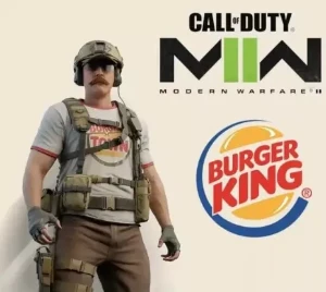 CoD Warzone 2 - Burger King Operator Skin + 1 Hour 2XP - Gift Cards