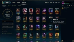 CONTA GOLD 4 -BORDA PLATINA LOL - League of Legends