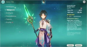 AR52 Xiao + Primordial Jade+ Qiqi + Klee + Keqing + 18 4* - Genshin Impact